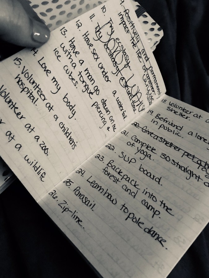 Buckeklist from 2016